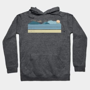 Mountain Sunset Stripes Hoodie